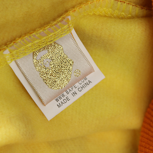 NEW BAPE Yellow Color Camo Shark Full Zip Hoodie - Men's Size Medium - NWT - Picture 8 of 12